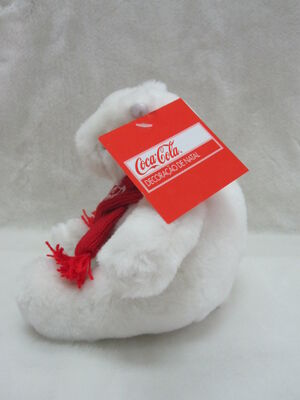 O luxuoso do Natal do bicho de pelúcia do urso polar da coca-cola brinca o tamanho de 16cm