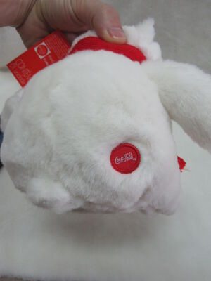 O luxuoso do Natal do bicho de pelúcia do urso polar da coca-cola brinca o tamanho de 16cm