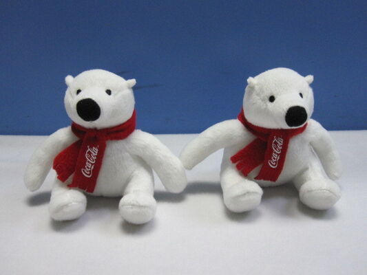impulso bonito Keychain do bicho de pelúcia do urso polar da coca-cola do Natal de 12cm