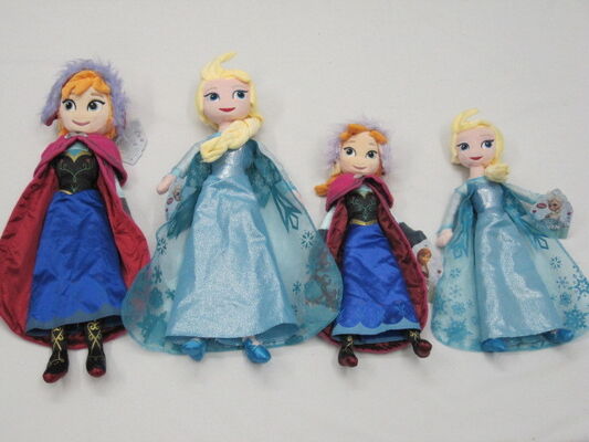 Brinquedos enchidos desenhos animados congelados Disney do luxuoso dos caráteres do conjunto completo da família para a coleção