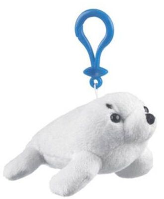 Brinquedo Keychain do luxuoso do bicho de pelúcia do selo de harpa para o saco da trouxa/escola