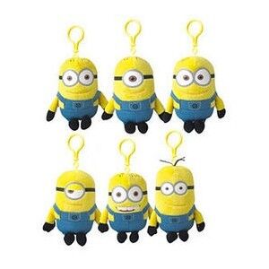 Desprezível mim grampo da trouxa de Keychain do brinquedo do luxuoso dos bichos de pelúcia dos sequazes