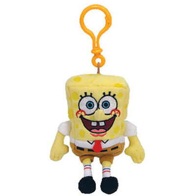 Brinquedo Keychain do luxuoso dos bichos de pelúcia de Spongebob com tela macia do luxuoso