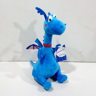 brinquedos enchidos do luxuoso do dragão de 30cm Disney Doc McStuffins desenhos animados azuis bonitos