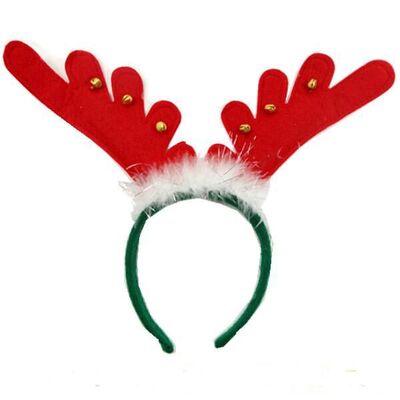Chapéu da faixa dos chifres da forma - acessório do traje das orelhas de Rindeer do luxuoso para o partido