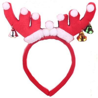 Chapéu da faixa dos chifres da forma - acessório do traje das orelhas de Rindeer do luxuoso para o partido