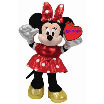 Luxuoso vermelho Minnie Mouse de Disney da forma para brinquedos enchidos dias de são valentins