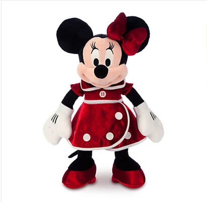 Luxuoso vermelho Minnie Mouse de Disney da forma para brinquedos enchidos dias de são valentins