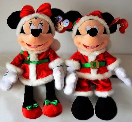 Natal Mickey Mouse de Disney da forma 18inch e brinquedos do luxuoso de Minnie Mouse