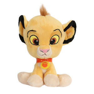 O rei principal grande amarelo Simba Desenhos animados Stuffed Luxuoso do leão de 8inch Disney brinca