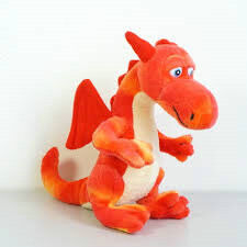Brinquedo macio voado forma do luxuoso das crianças dos bichos de pelúcia do dragão de Dino