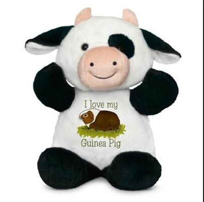 Brinquedos personalizados do bicho de pelúcia da vaca de Milka da forma no branco e no preto