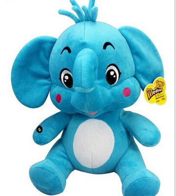 brinquedos musicais do luxuoso do elefante de 12 polegadas para o bebê cedo que aprende e que joga