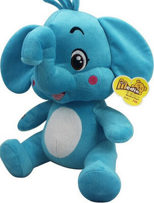brinquedos musicais do luxuoso do elefante de 12 polegadas para o bebê cedo que aprende e que joga