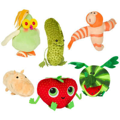 Desenhos animados quentes nebulosos com uma possibilidade das almôndegas 2 brinquedos macios enchidos baga do luxuoso da morango