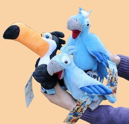 Rio 2 brinquedos enchidos jóia do luxuoso dos desenhos animados do menino azul para a promoção e os presentes