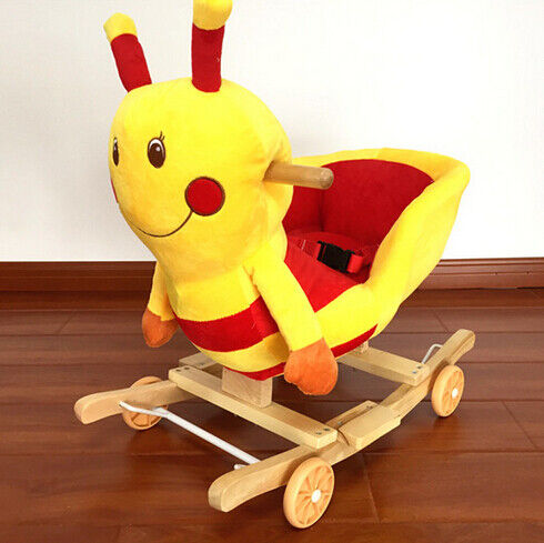 Brinquedos animais do luxuoso da abelha da cadeira de balanço do bebê da forma para o jogo das crianças