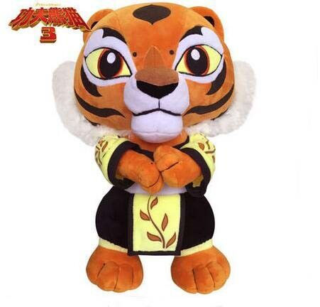 Brinquedos enchidos do luxuoso do tigre fêmea da panda 3 de Kungfu desenhos animados bonitos para presentes da promoção