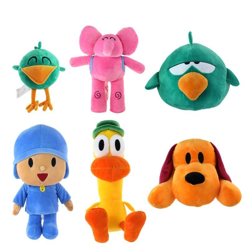 Brinquedos enchidos Pocoyo pequenos bonitos do luxuoso dos desenhos animados para a promoção 20cm
