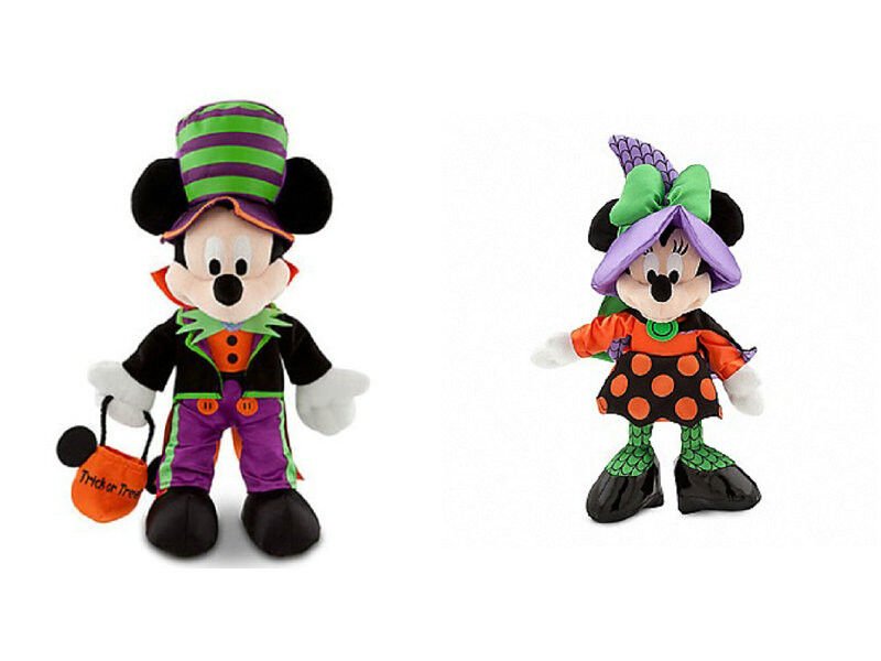 tempo Mickey Mouse e Minnie Mouse de Dia das Bruxas dos brinquedos do luxuoso de 30cm Disney