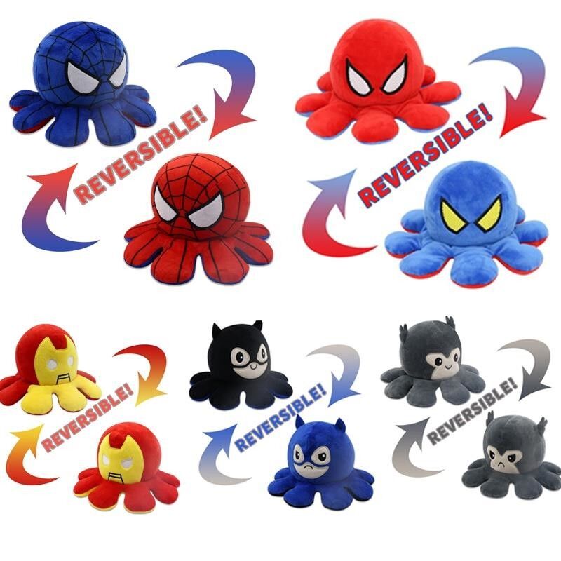 Brinquedos macios enchidos do luxuoso da boneca dos desenhos animados dos super-herói da maravilha superman preto para a coleção