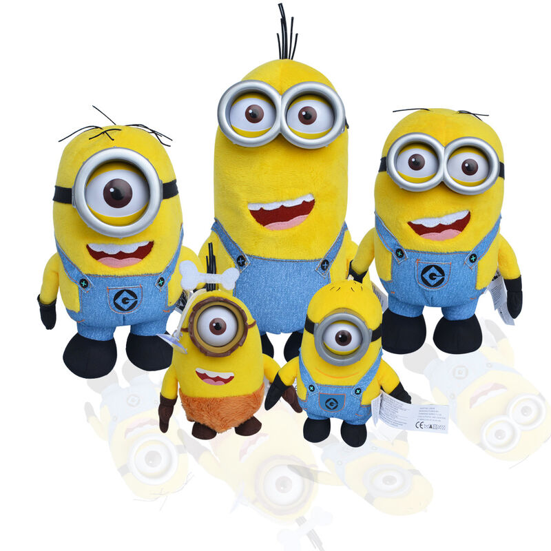 Desprezível eu 3 luxuoso dos desenhos animados do olho dos sequazes 3D brinca brinquedos do luxuoso do bebê do amarelo 18cm