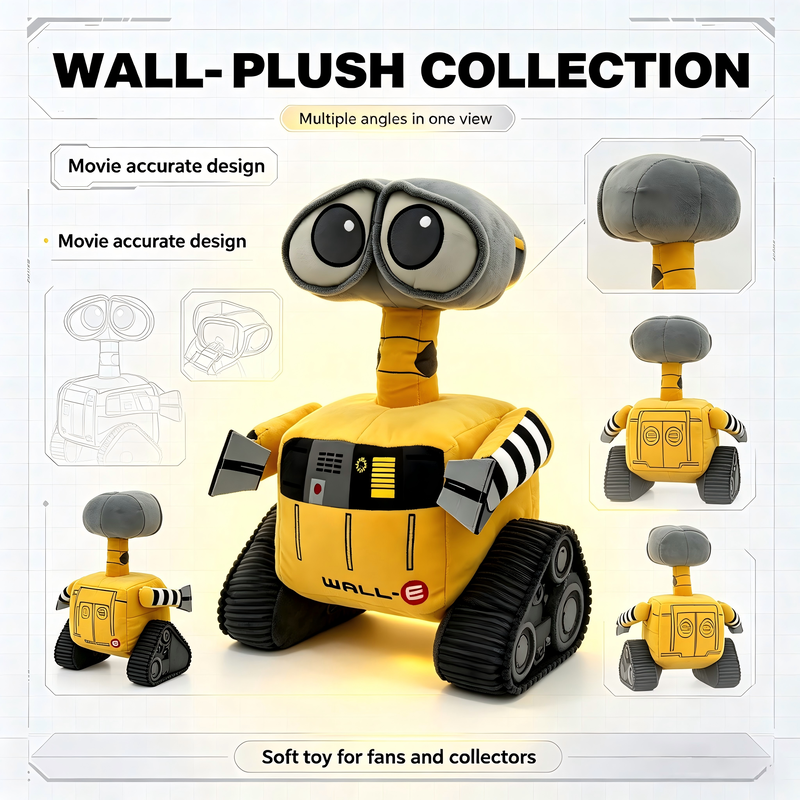 Carinhosos brinquedos Disney Pixar Plush WALL-E Qa 35*15*15cm