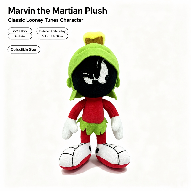 Brinquedos de Pelúcia Marvin, o Marciano, dos Looney Tunes Disney para Maiores de 3 Anos