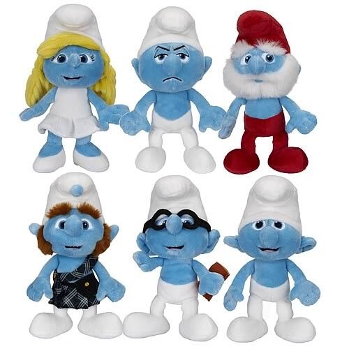 Brinquedos enchidos Smurf bonitos e azuis do luxuoso dos desenhos animados do brinquedo para presentes da promoção
