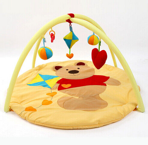 Tempo macio feliz das melodias da criança do brinquedo da atividade do Gym e da esteira do jogo do bebê do jardim de Winnie the Pooh e da criança da espuma do assoalho