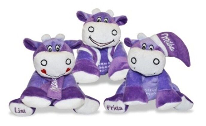 do bicho de pelúcia roxo da vaca de um Milka de 8 polegadas brinquedos pequenos do luxuoso para crianças, crianças