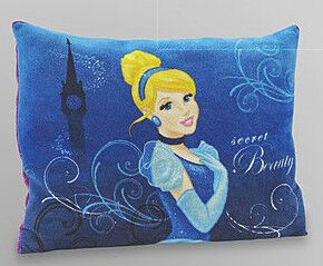 Princesa azul bonito Cinderella Luxuoso Coxim e descansos de Disney para crianças
