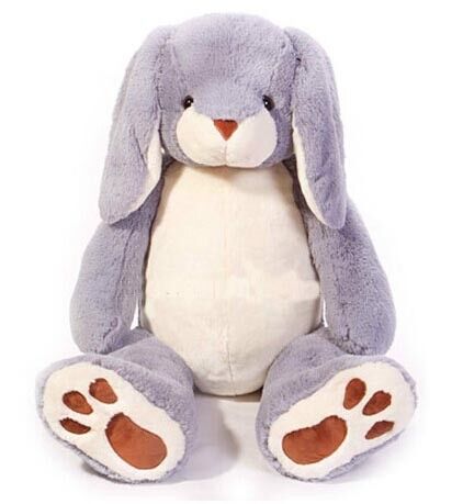 O luxuoso personalizado brinca bichos de pelúcia cinzentos dos coelhinhos da Páscoa com algodão de 100% PP