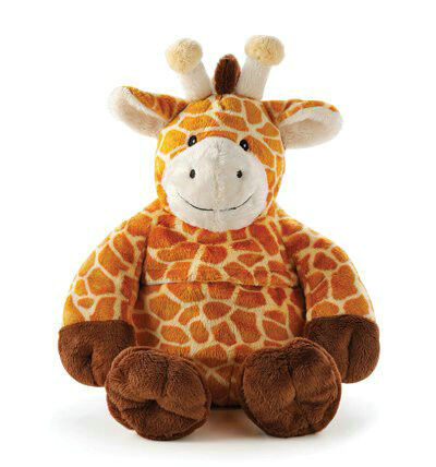 Brinquedos bonitos do bicho de pelúcia do girafa de Brown que sentam e que estão a pose