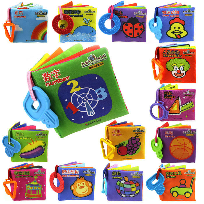 20 livros de pano de Bbay dos estilos para o papel sadio dos brinquedos educacionais do bebê para o bebê que aprende cedo
